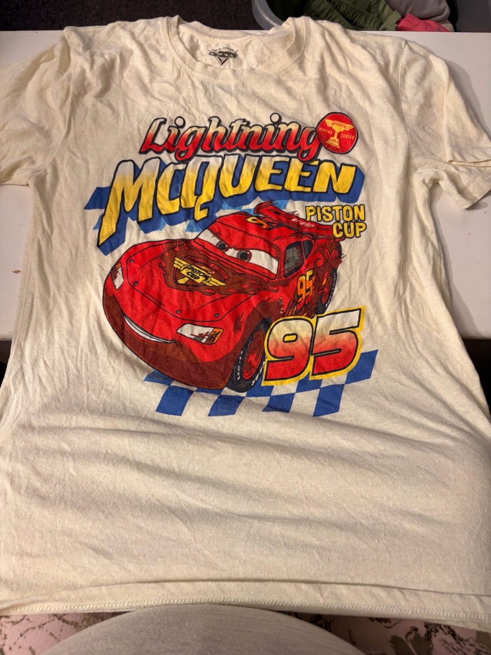 Lightning McQueen Graphic Tee - Red Character Print